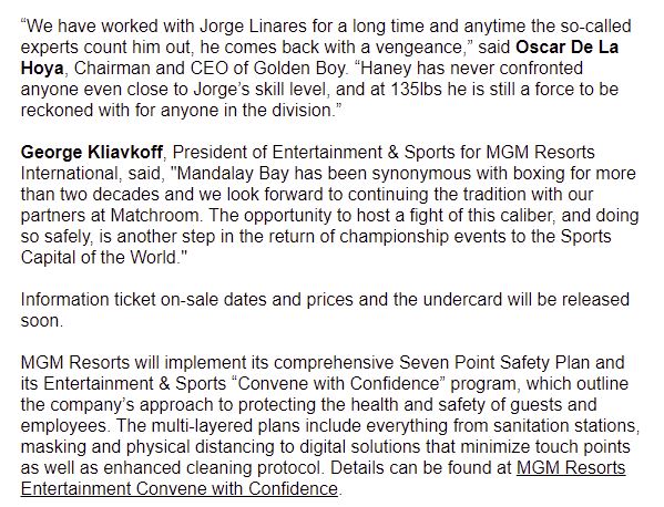 Picture for WBC World Lightweight Devin "The Dream" Haney Defends Title Against Jorge Linares