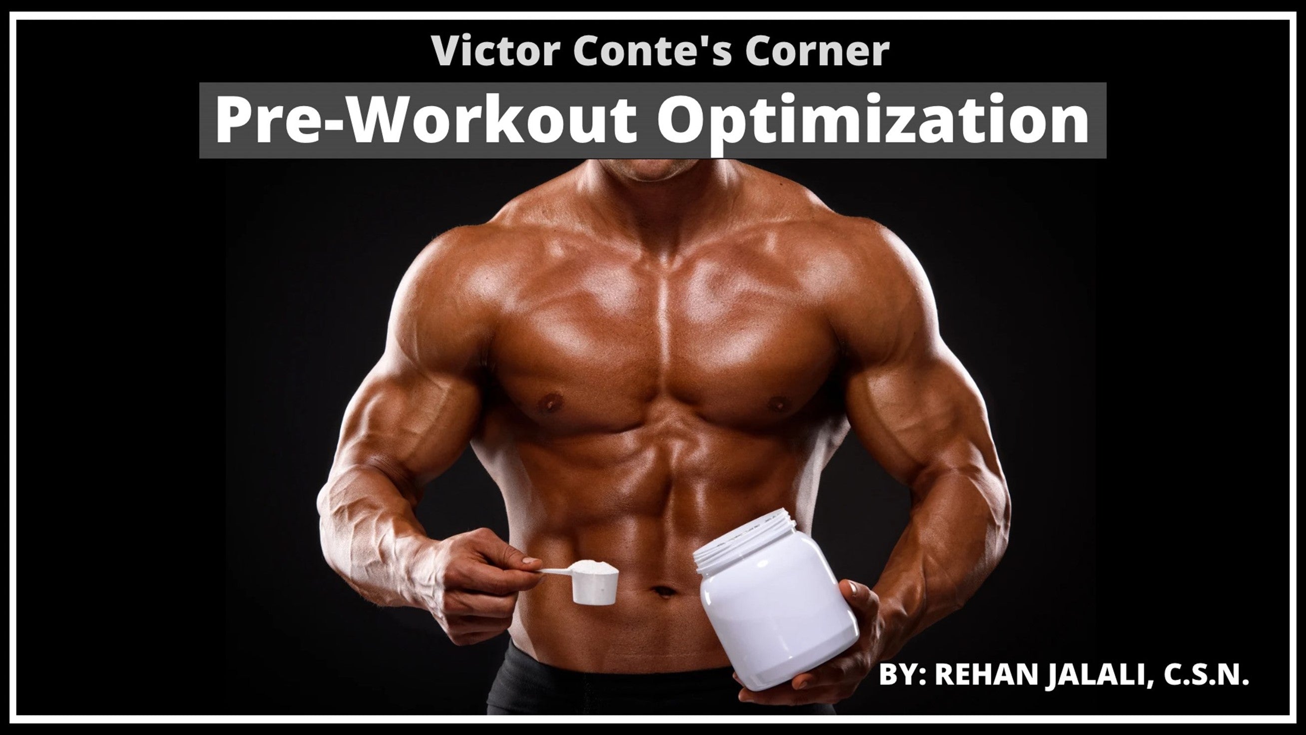 Picture for Pre-Workout Optimization